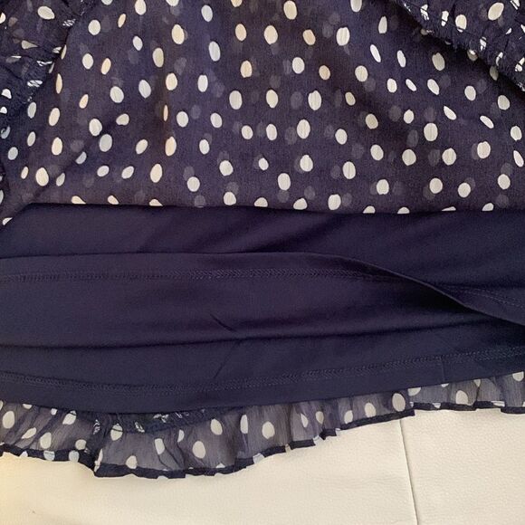 NWT By❤️By Summer Polka Dots Sleeveless Ruffle Mini Dress Size S - Picture 7 of 12